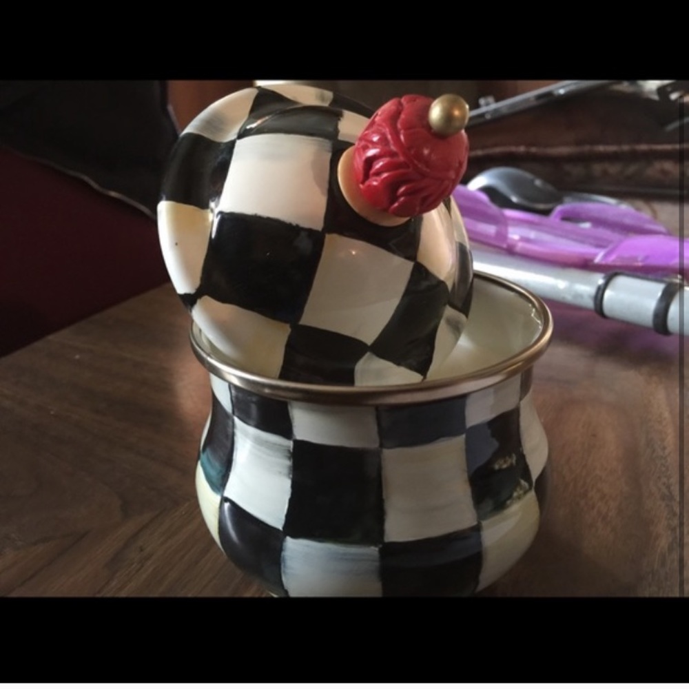 Mackenzie Child’s candle with lid